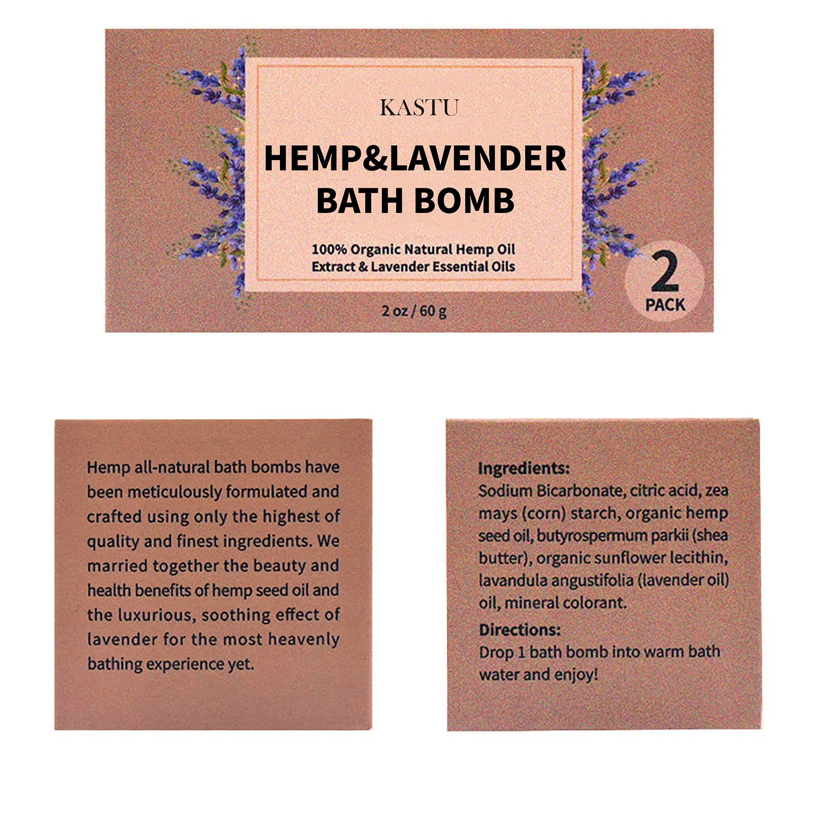 Kastu bath bombs create rich bubbles for a spa-like soak.