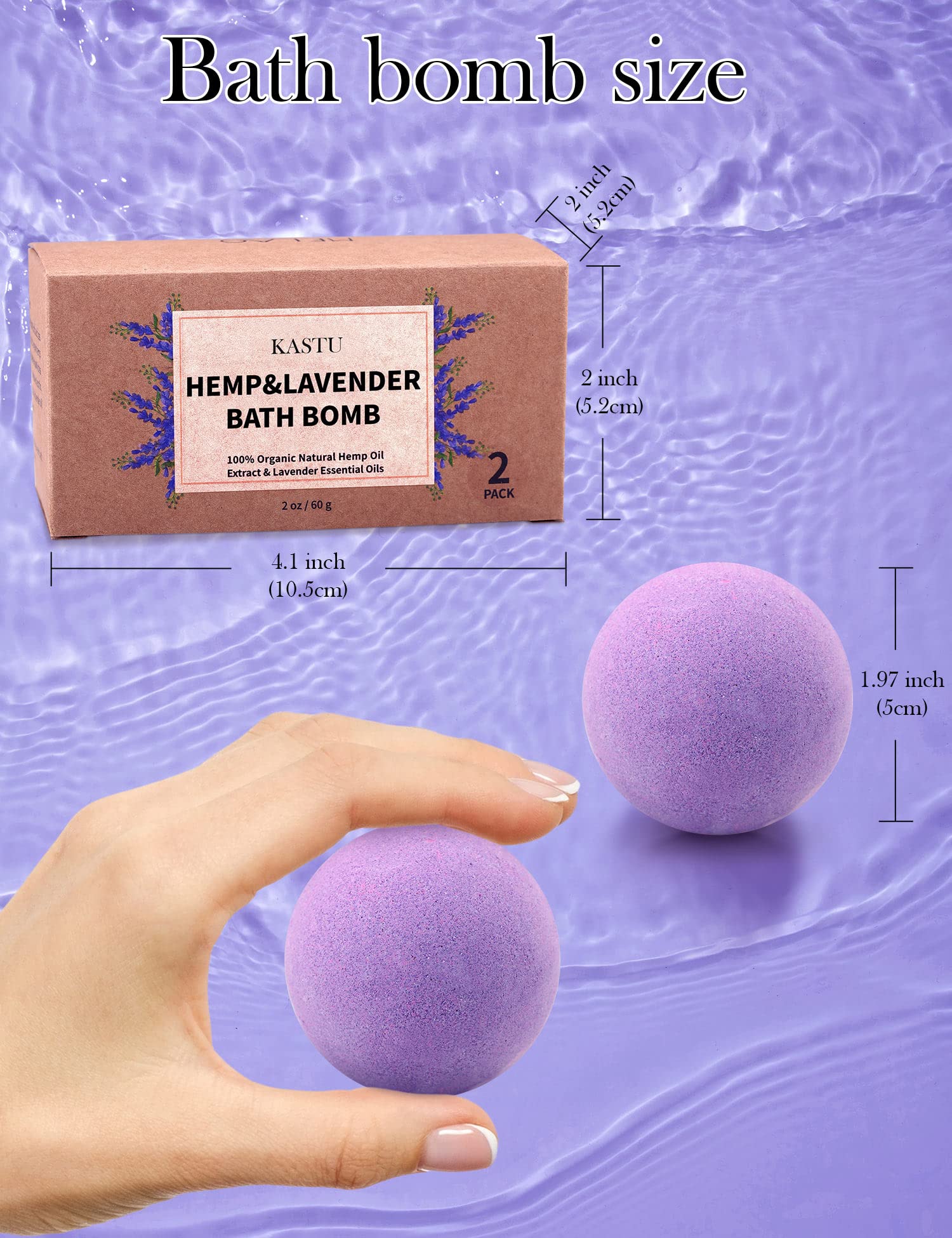 Kastu bath bombs handmade with natural ingredients.