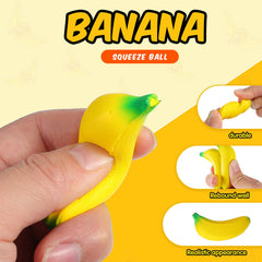 Kasyat banana-stretchy-toy-in-hand for quick relief and concentration.