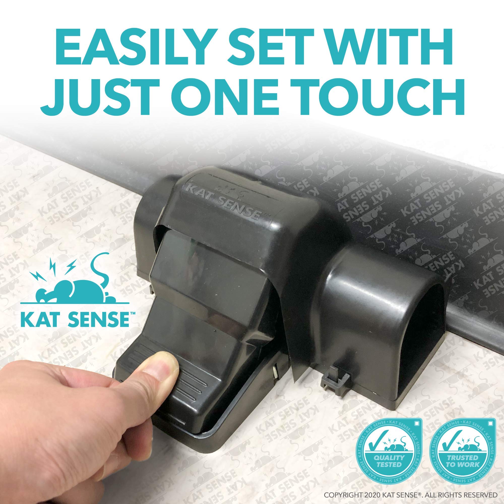 Kat Sense indoor-outdoor trap works in homes and yards.