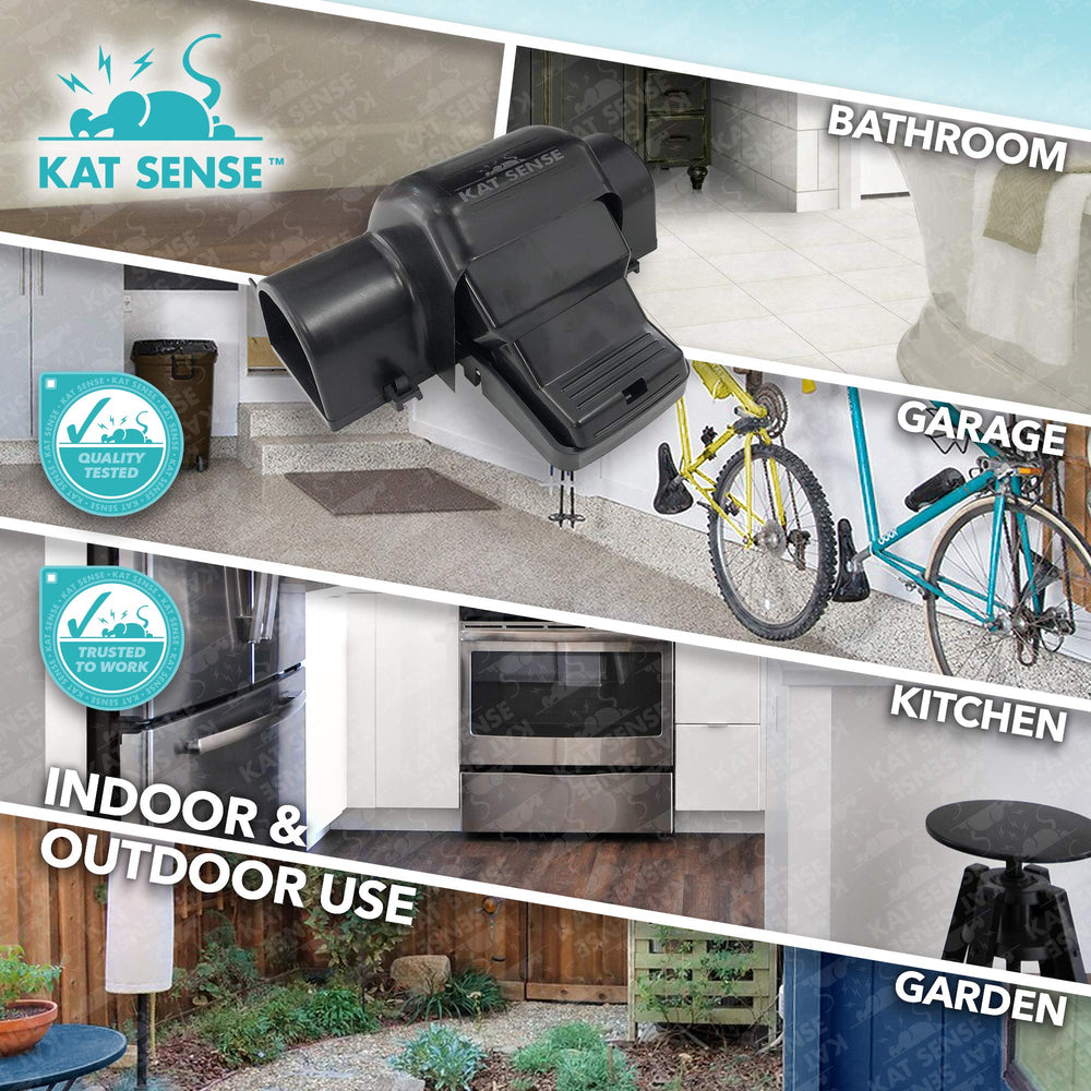 Kat Sense quick-action pest control device for real-life spaces.