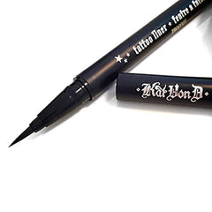 Kat Von D Tattoo Liner Trooper Black unboxed final look for day to night