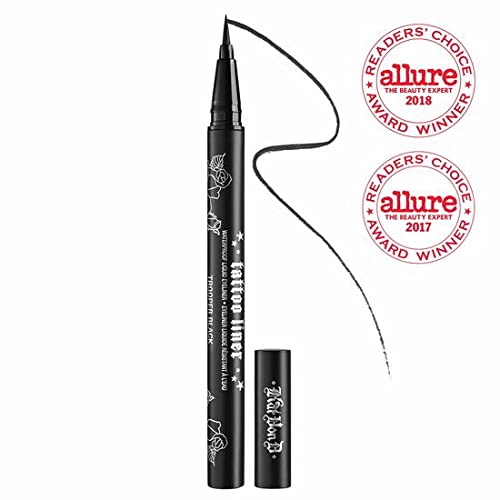 Kat Von D Tattoo Liner Trooper Black unboxed wand close-up highlighting smooth glide