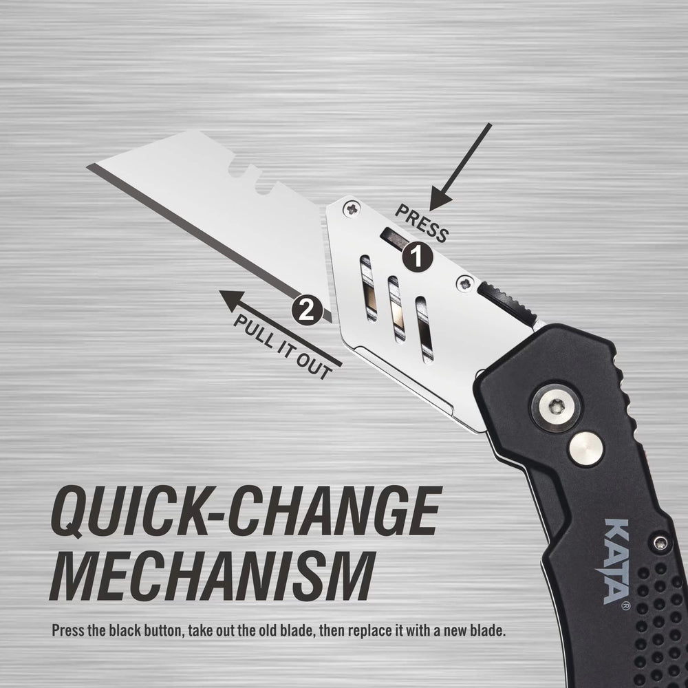 KATA includes 12 extra blades for extended cutting tasks.