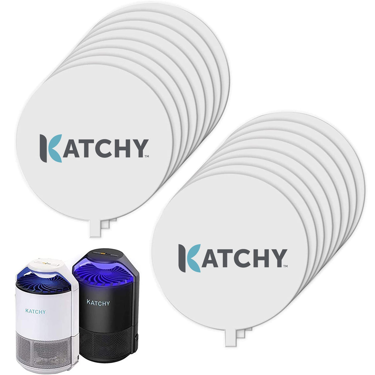 KATCHY Original glue board refill mounted inside trap catching flying insects