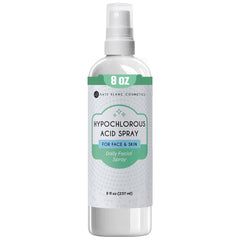 Kate Blanc Cosmetics hypochlorous acid spray bottle for the face, on-the-go cleansing and balance.