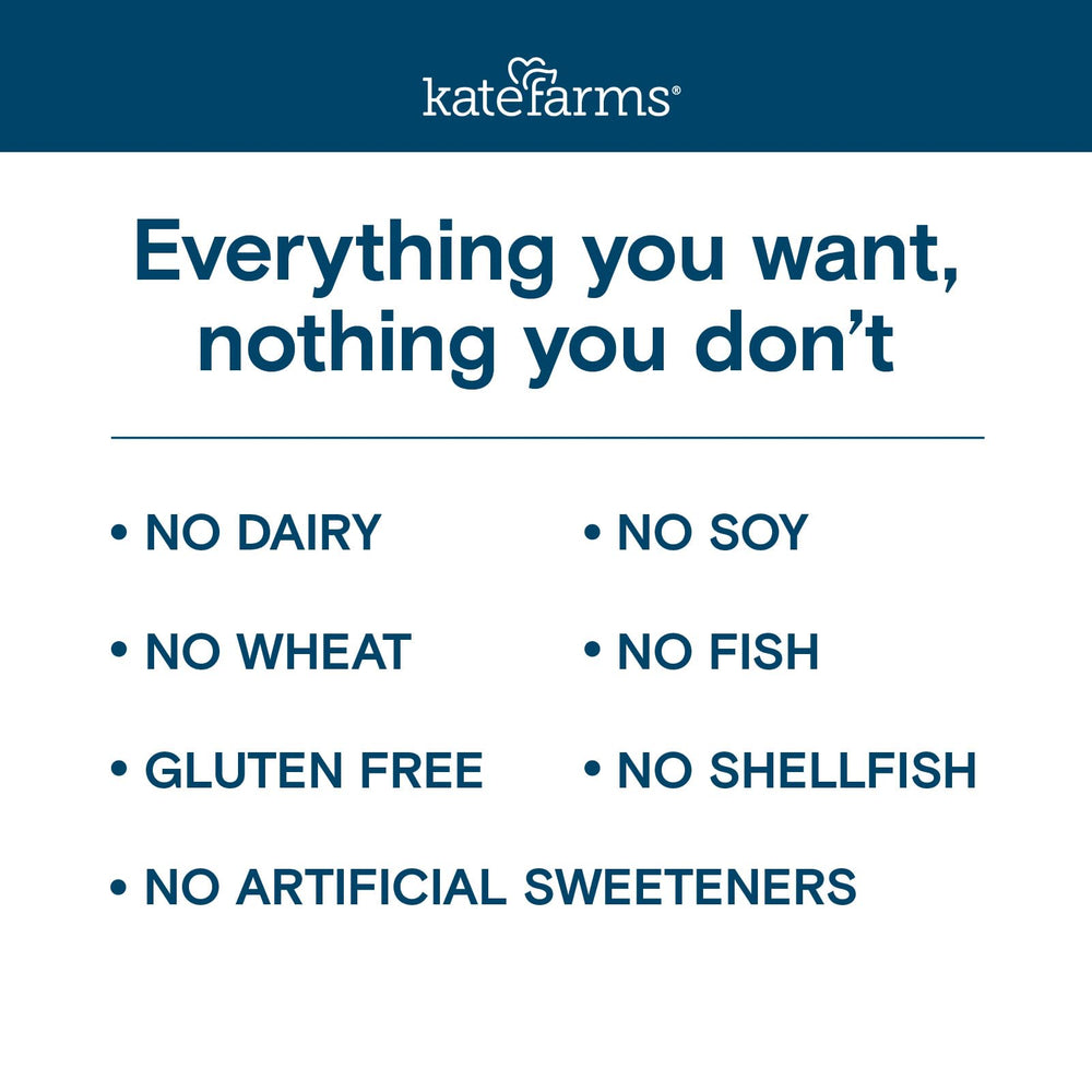 Kate Farms Vanilla shake as a meal replacement for busy days