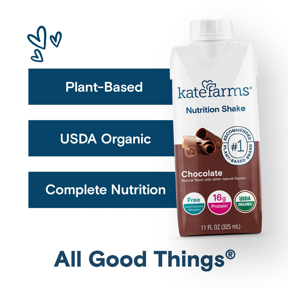 Kate Farms Chocolate Shake 12-pack emphasizes convenient multipack