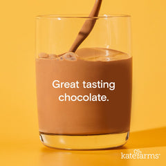 Cap of Kate Farms Organic1.0 Chocolate shake bottle for convenient use