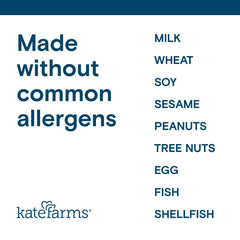 Ingredients list for Kate Farms Organic1.0 Chocolate shake highlights plant-based composition