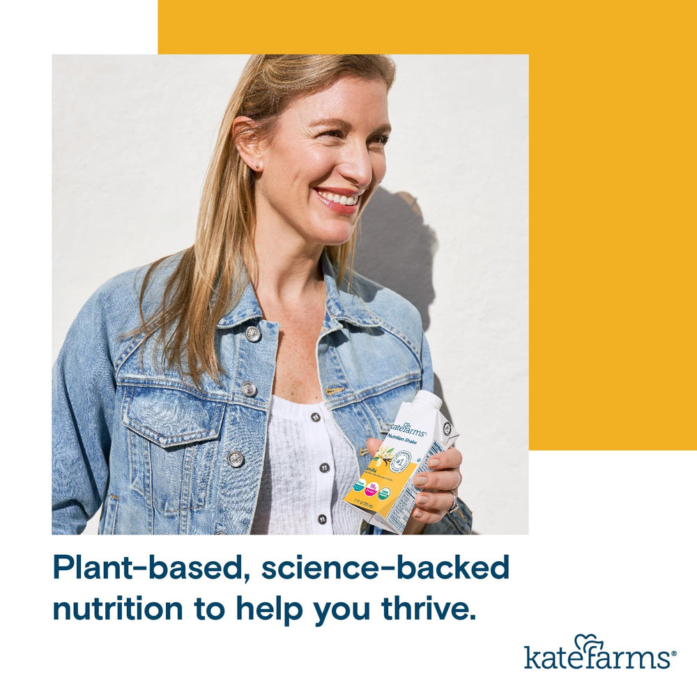 Kate Farms Vanilla Shake as a quick nourishing snack option
