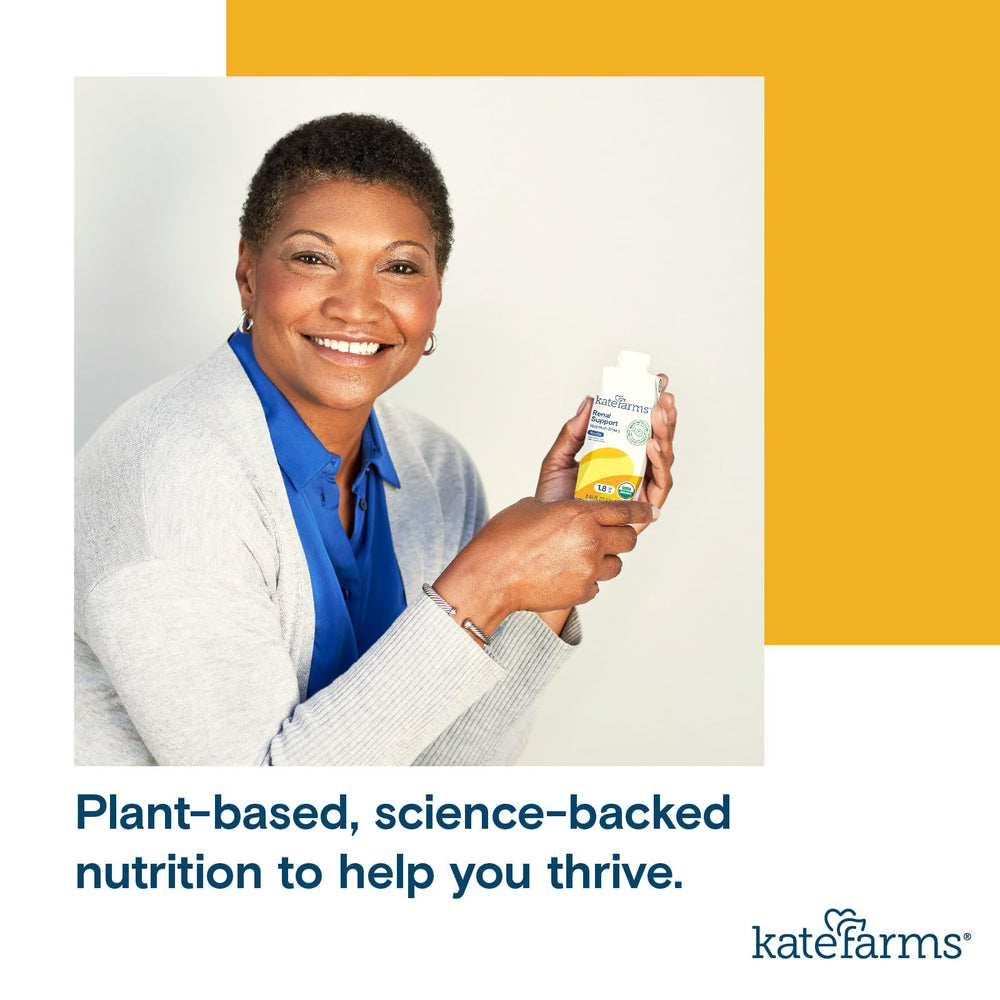 Kate Farms Vanilla shake ready-to-drink for on-the-go nutrition.