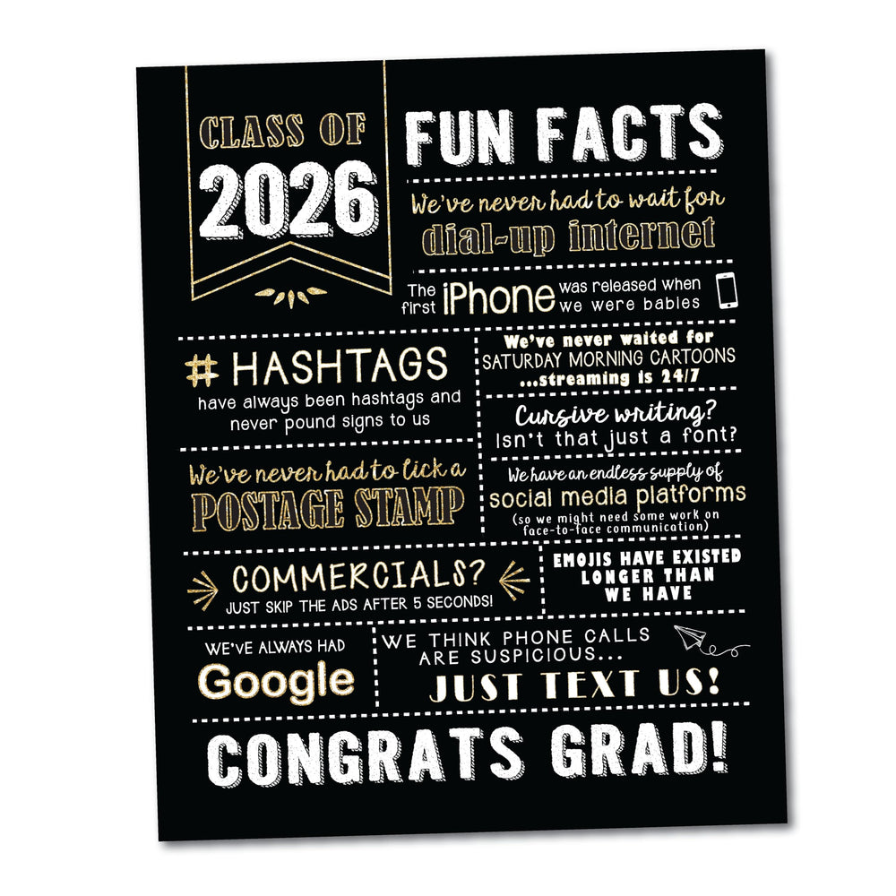 Katie Doodle 2026 keepsake sign captures the graduation moment for photo props.