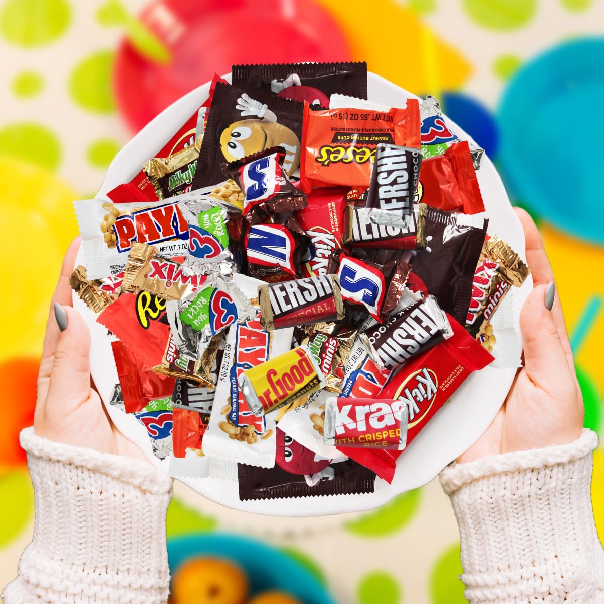 Katie’s Kandy Korner individually wrapped chocolates close-up, emphasizing freshness and mess-free serving.