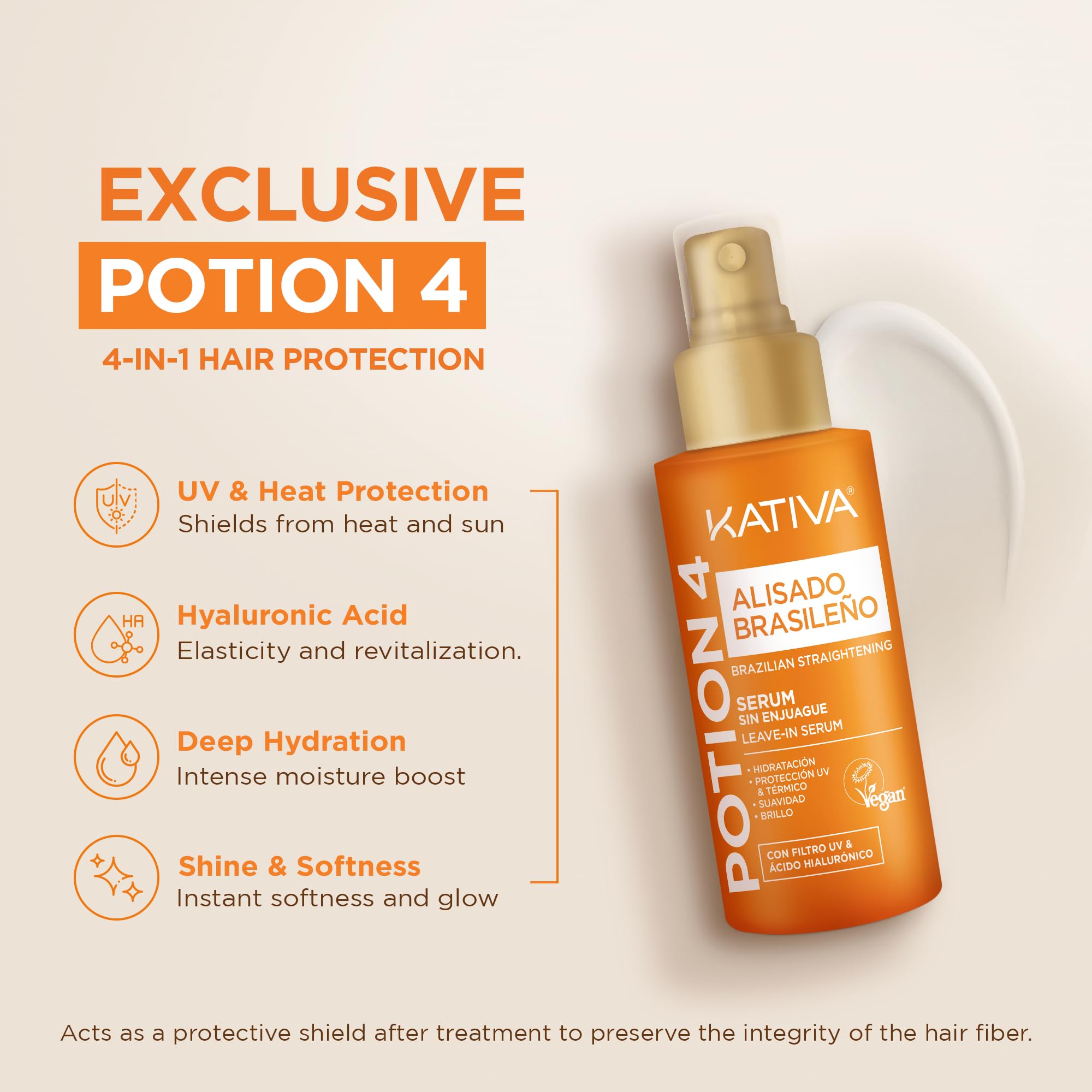 KATIVA Conditioner bottle showcasing lightweight hydration and manageability