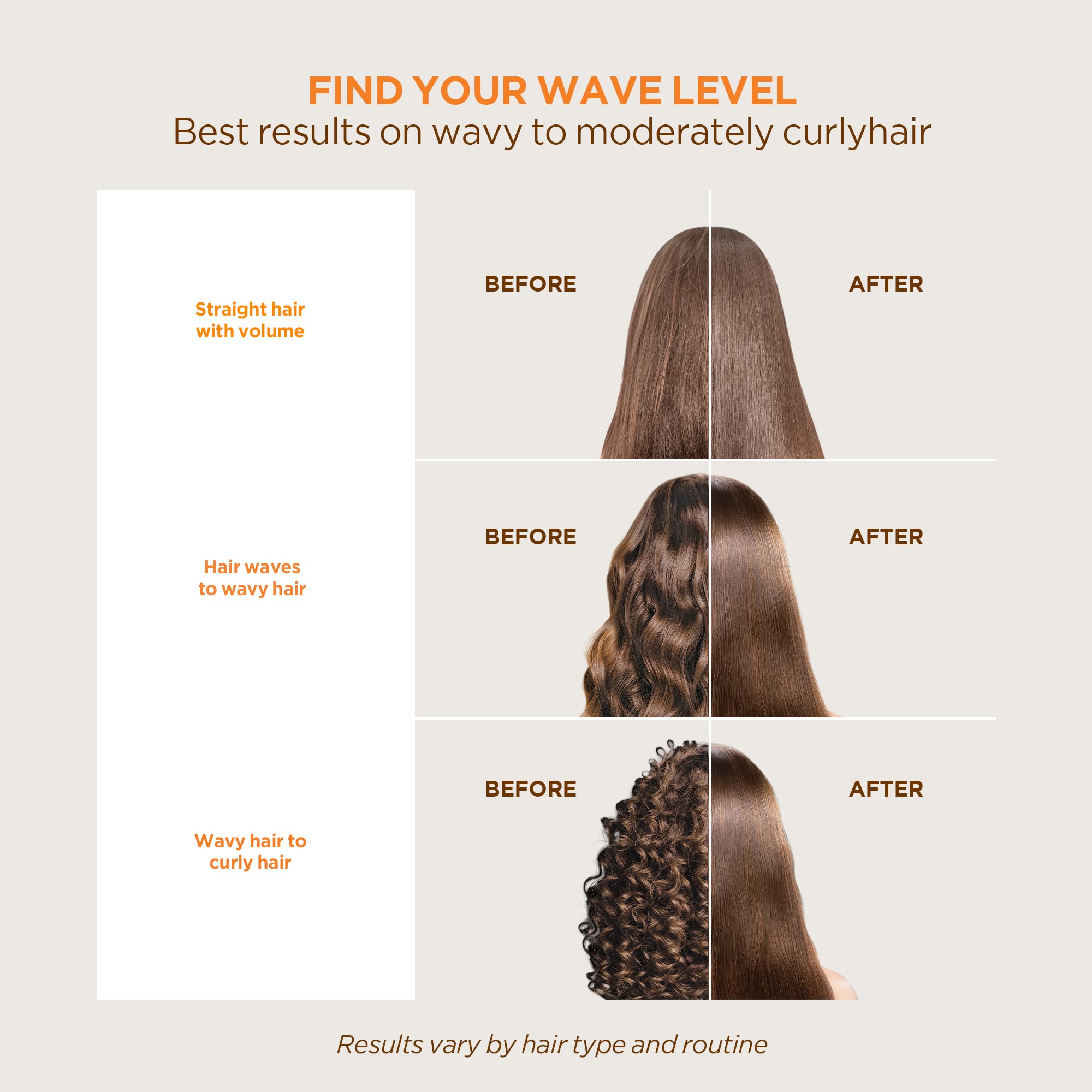 KATIVA Frizz-control finish on hair with sleek shine