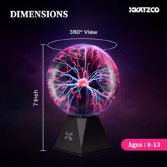 Katzco 7-inch plasma ball centerpiece elevates room decor.