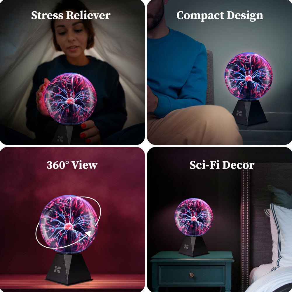 Katzco energy ball provides continuous light with plug-in power.