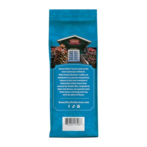 Kauai Coffee coconut caramel crunch note highlights tropical flavors in every cup.