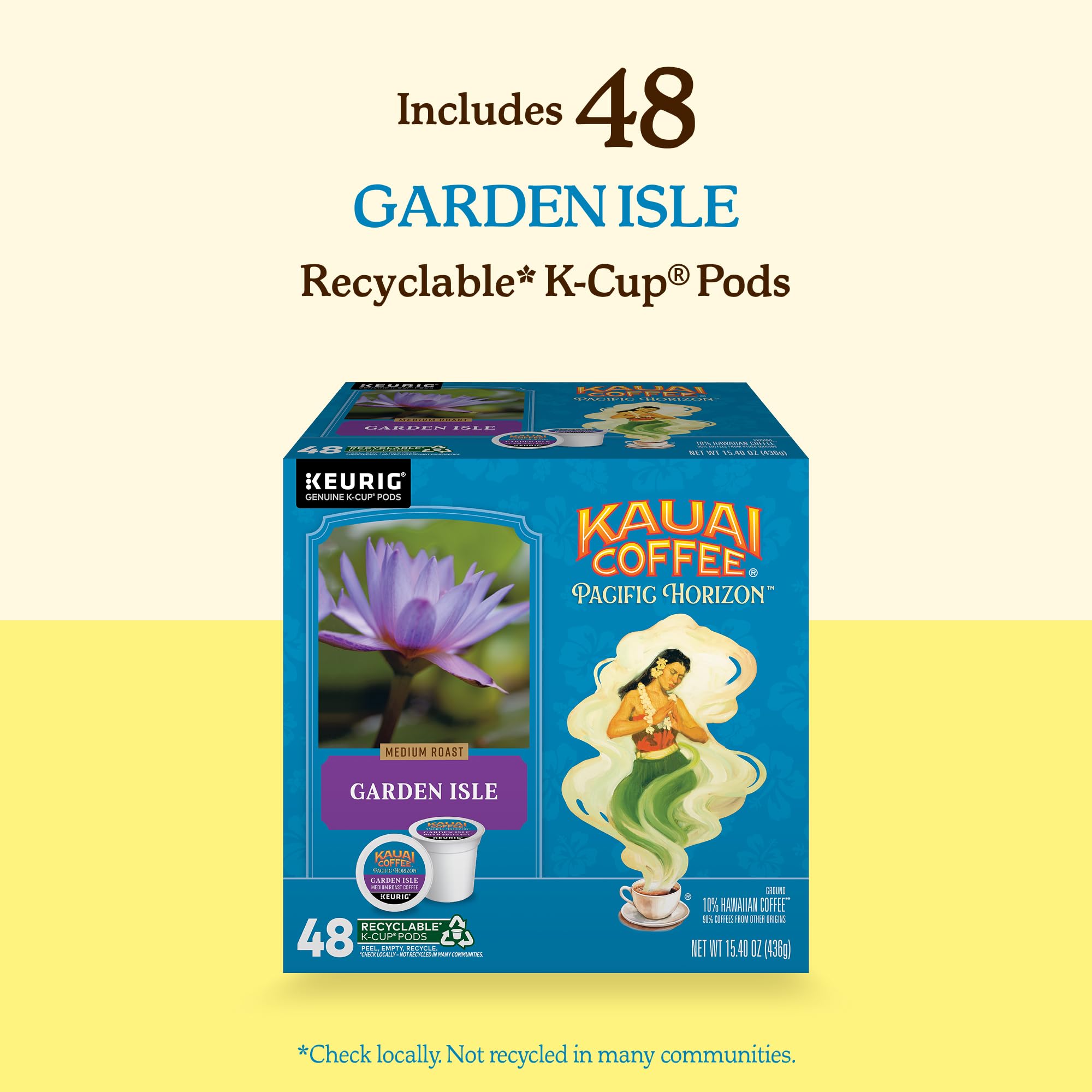 Consistent quality from Kauai Coffee, delivering reliable aroma and balance.