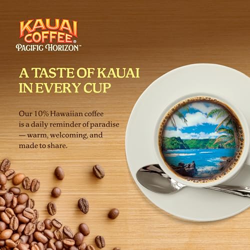 Kauai Coffee Na Pali Coast K-Cup closeup highlighting aroma and notes