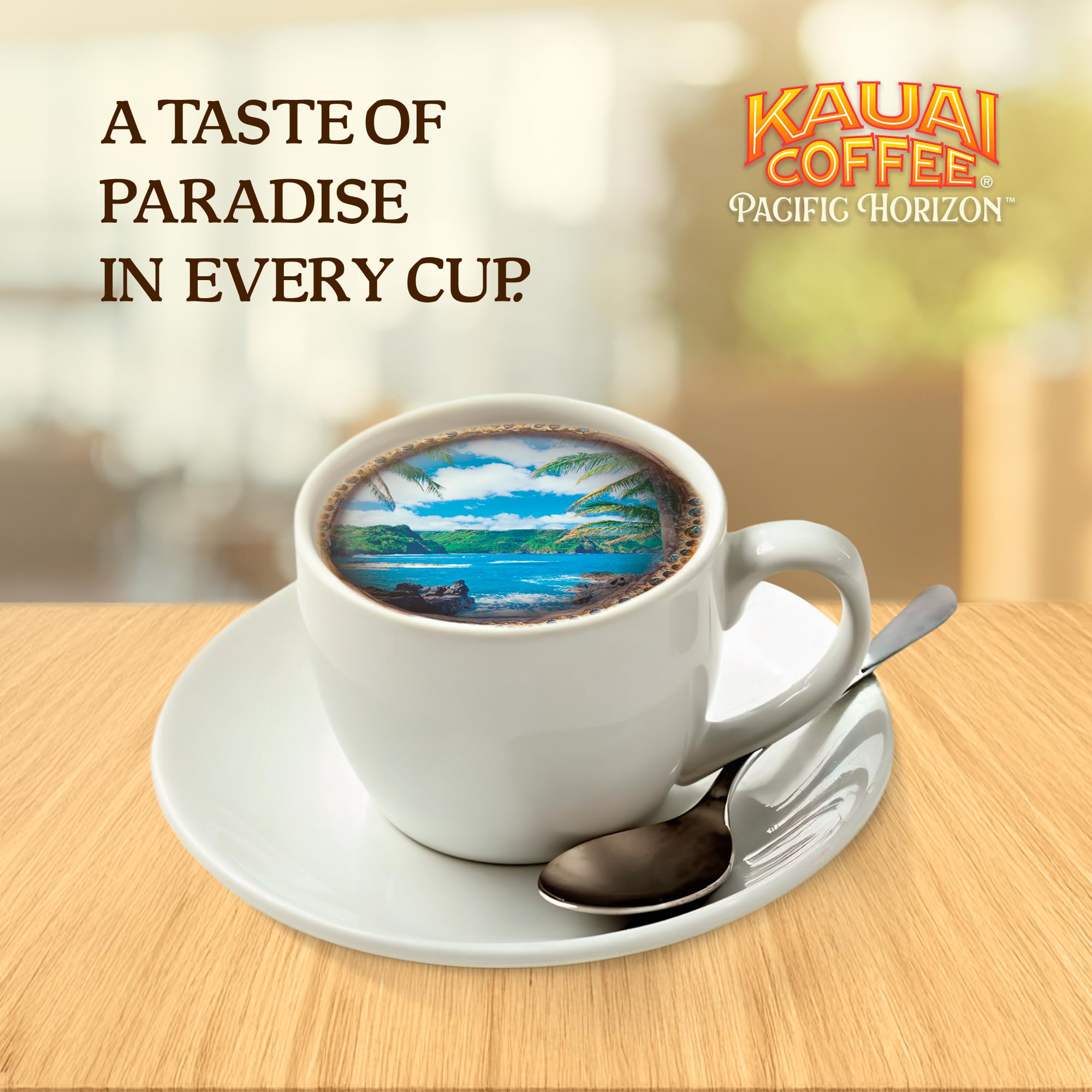 Kauai Coffee Keurig brewer shot for a quick, consistent brew