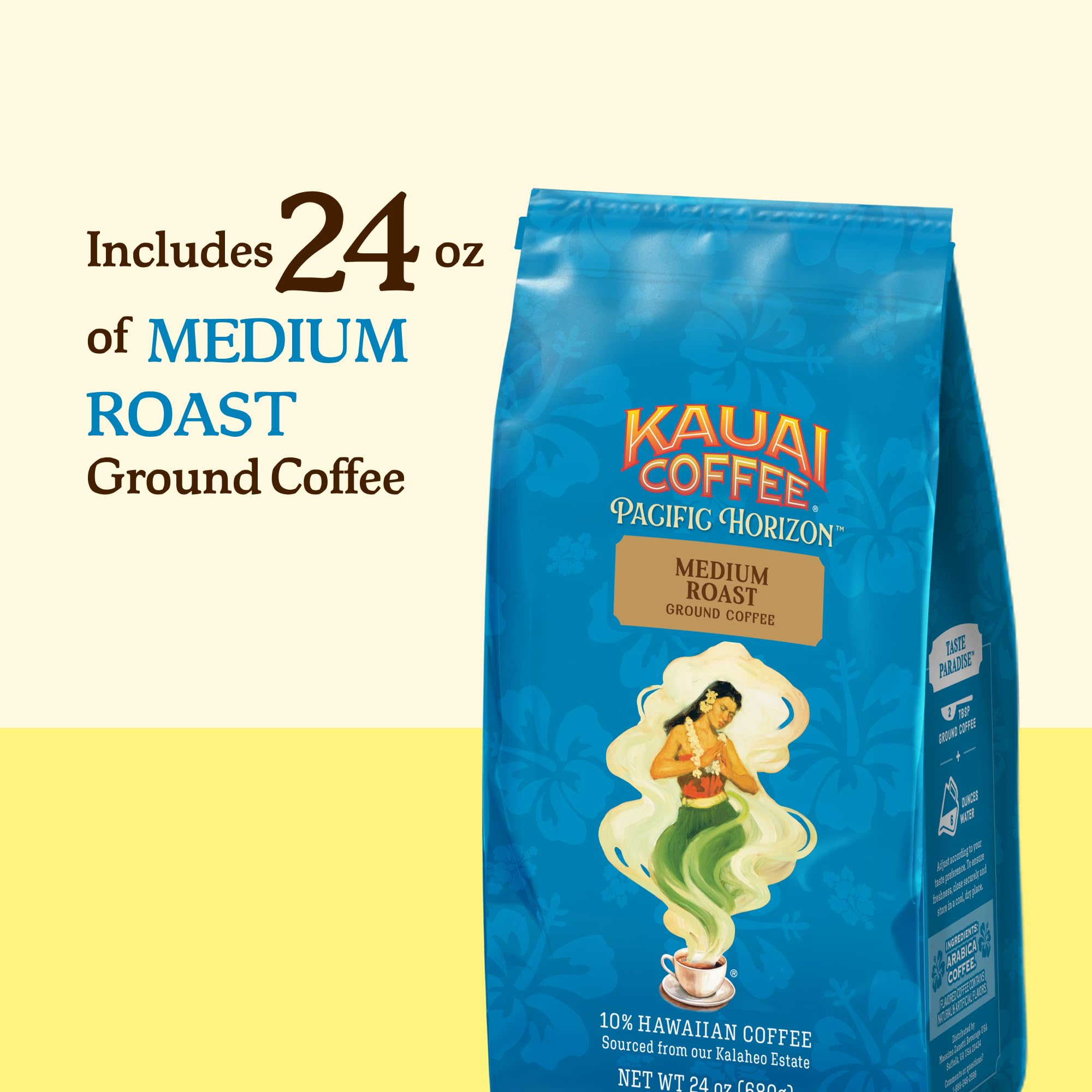 Kauai Coffee Pacific breeze and mountain rains nurture premium beans.