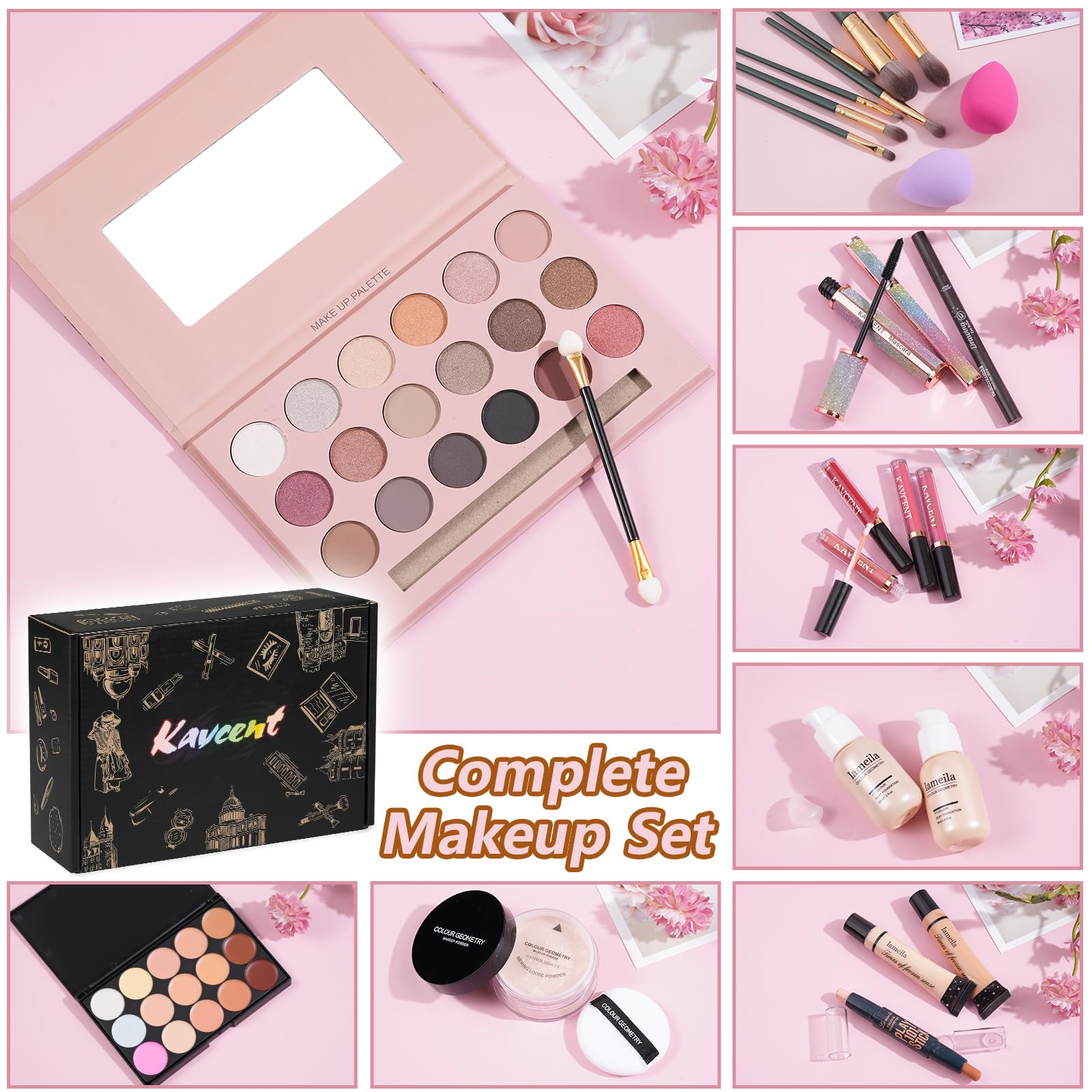 KAVCENT makeup kit loose powder for shine control