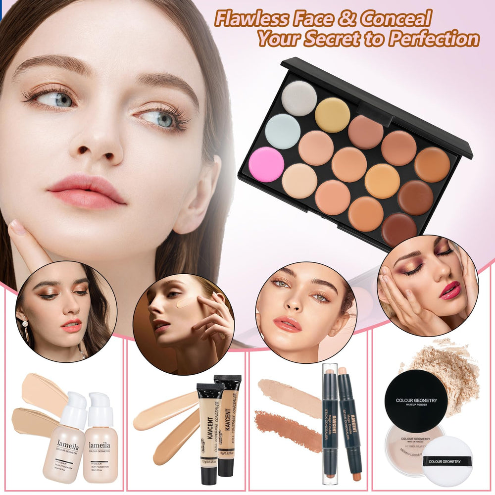KAVCENT makeup kit makeup brushes for smooth blending