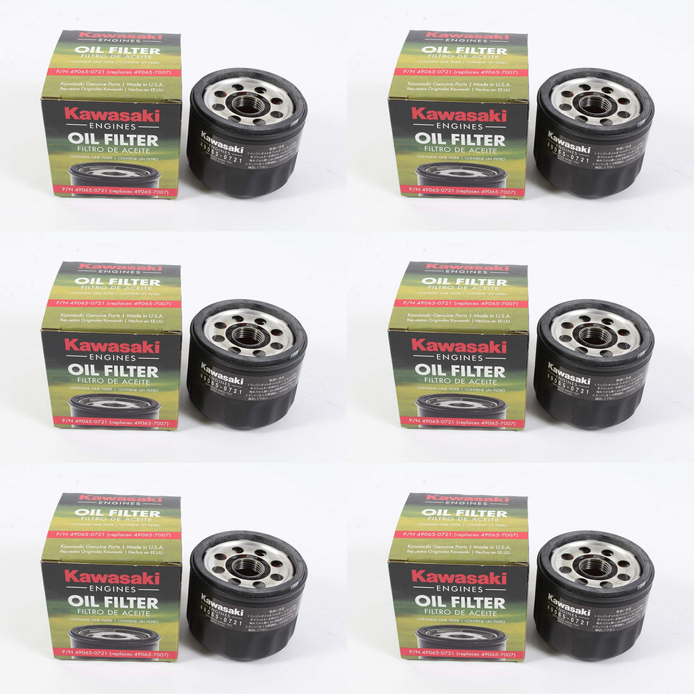 Kawasaki OEM 49065-0721 filter packaging shows authentic part and compatibility