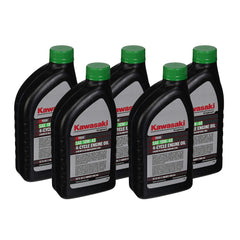 Kawasaki OEM K-Tech 10W-40 engine oil bottle supports wear protection in 4-cycle engines