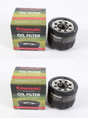 Kawasaki OEM oil filter 49065-0721 two-pack, USA-made, factory-grade replacement.