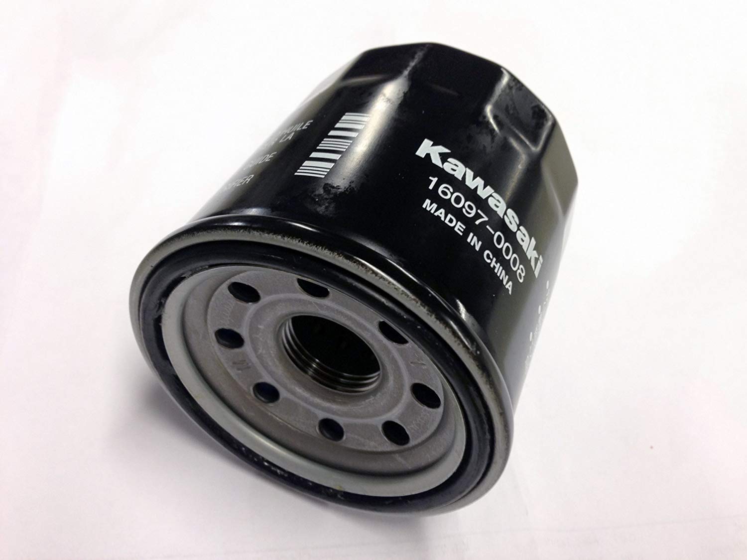 Kawasaki oil filter 16097-0008 packaging confirms OEM quality for installation