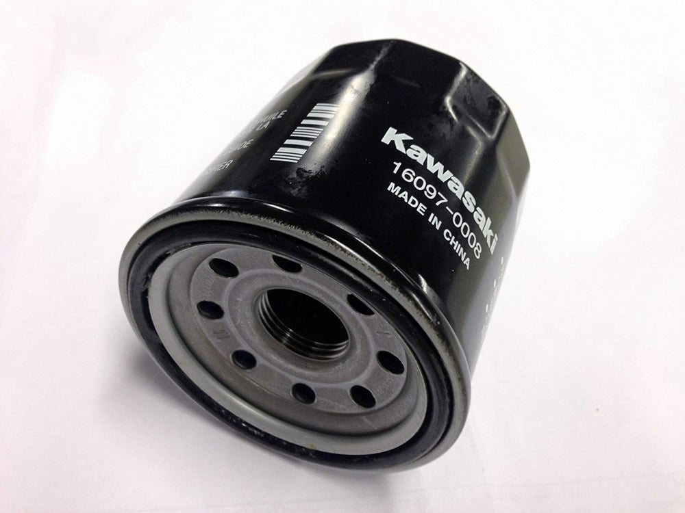 Kawasaki oil filter 16097-0008 packaging confirms OEM quality for installation