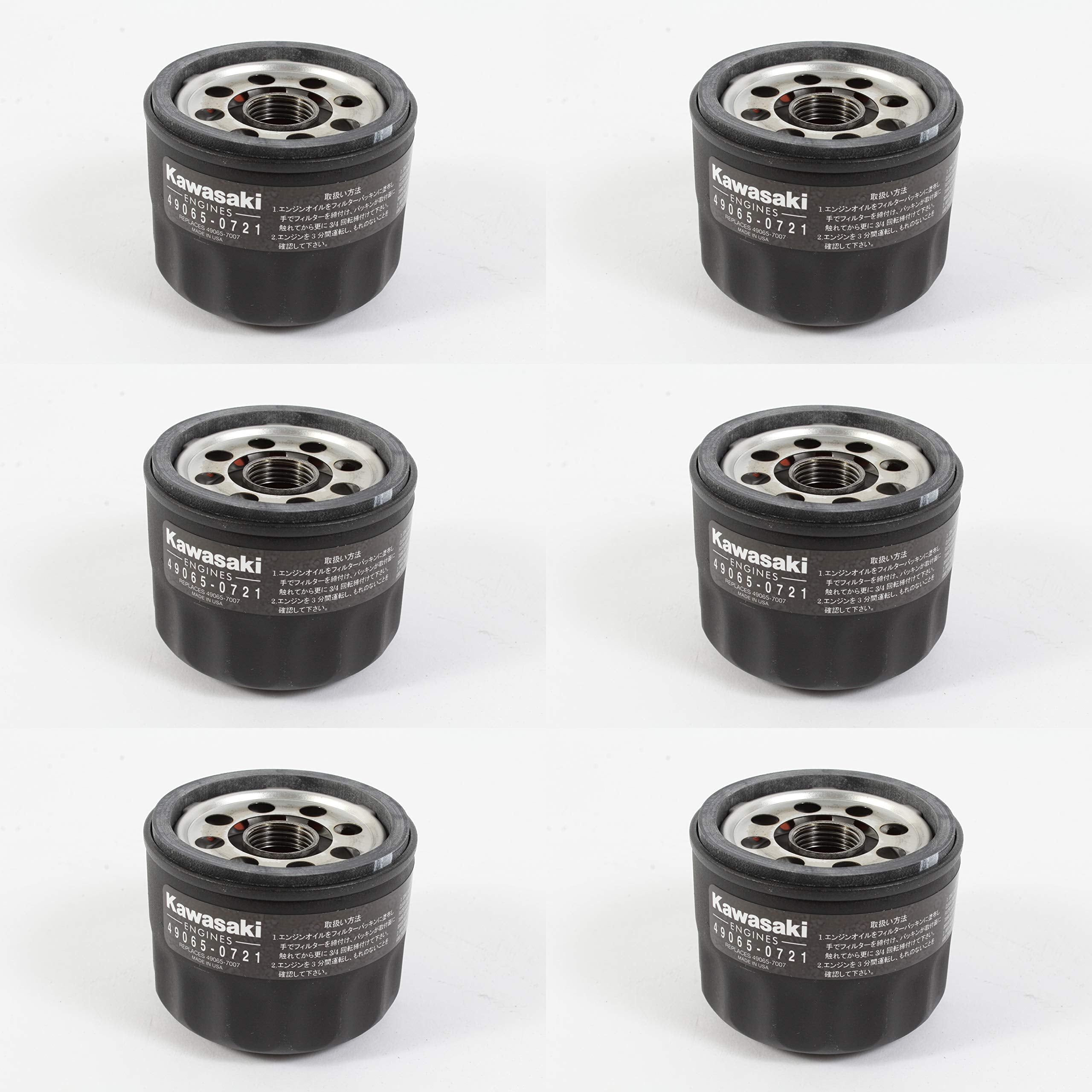 Kawasaki 49065-0721 oil filter six-pack for engine protection and easy maintenance