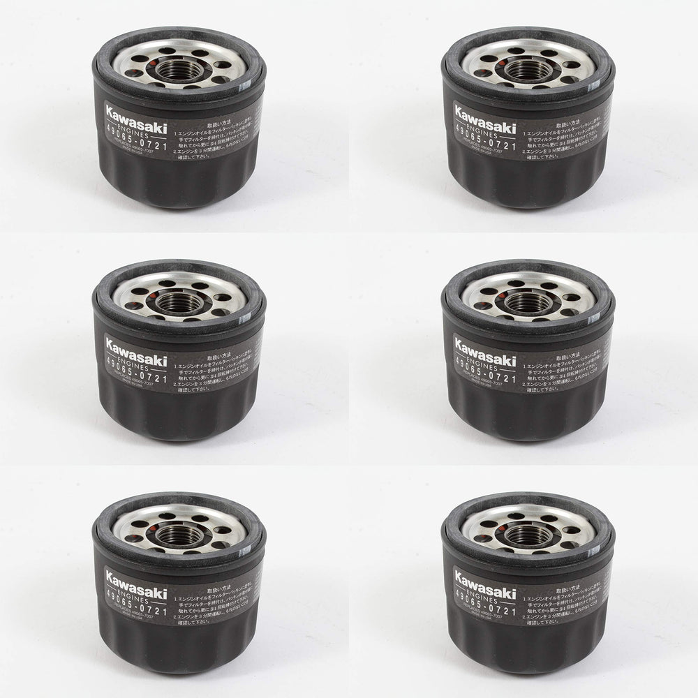 Kawasaki 49065-0721 oil filter six-pack for engine protection and easy maintenance
