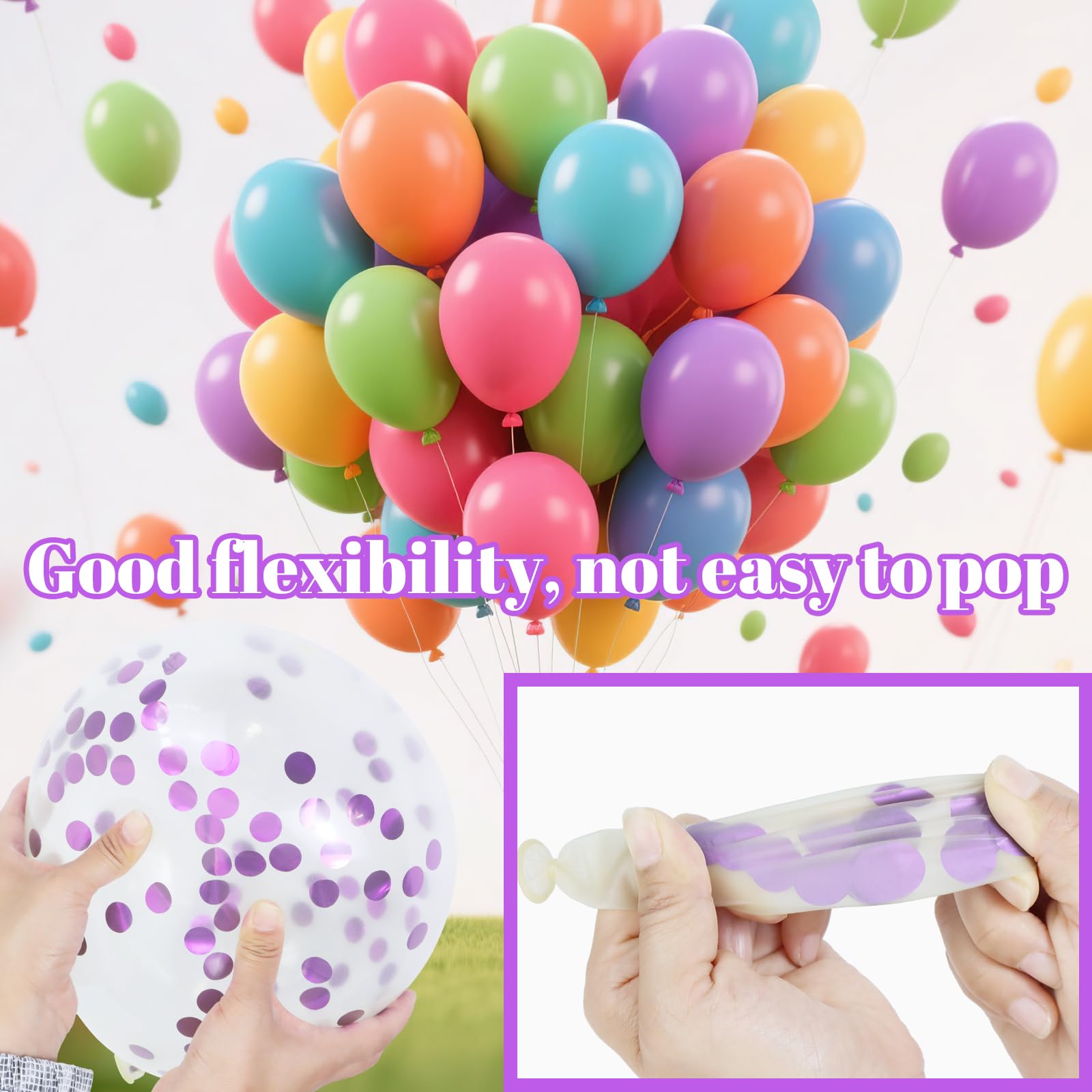 KAWKALSH metallic pink balloons provide vibrant party accents.