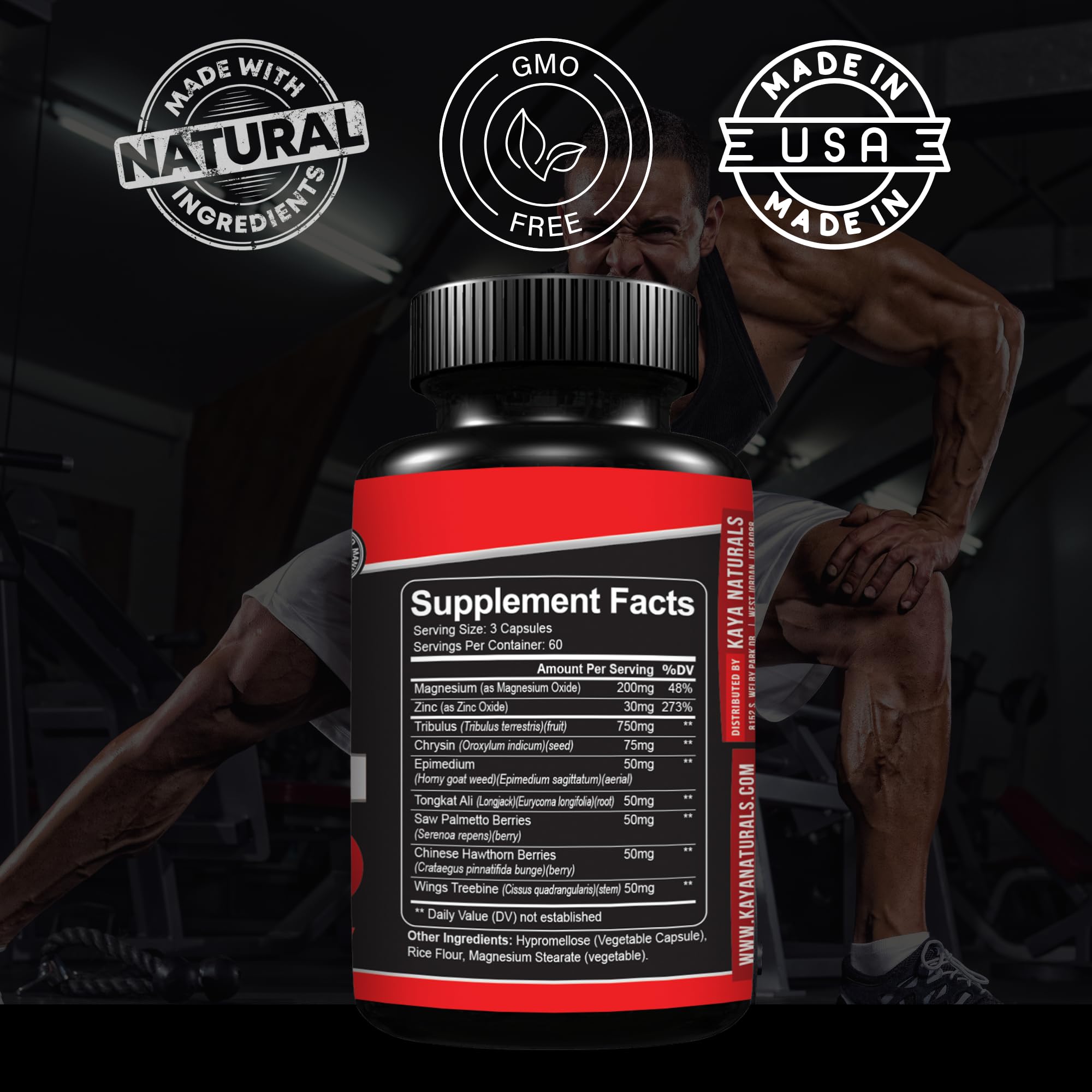 Close up of UltraTest capsules ready for daily supplementation.