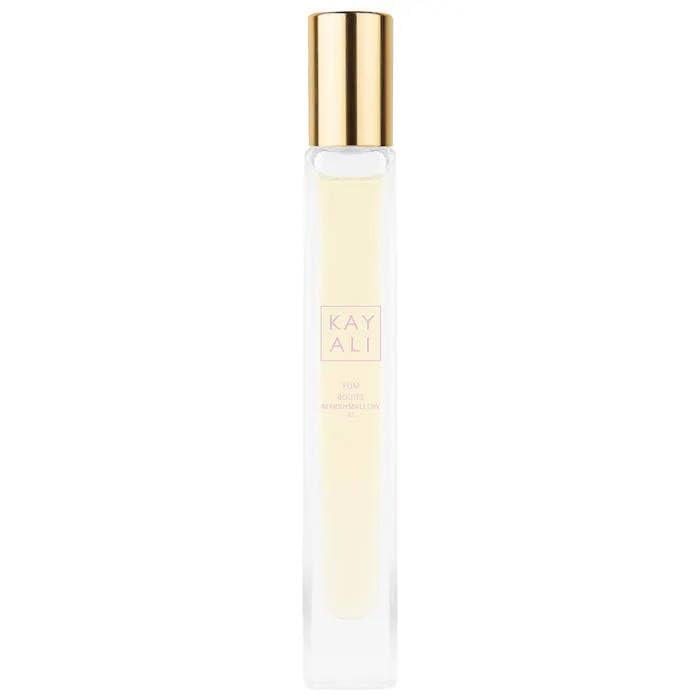 KAYALI Yum Boujee Marshmallow 81 travel spray bottle for on-the-go fragrance ritual