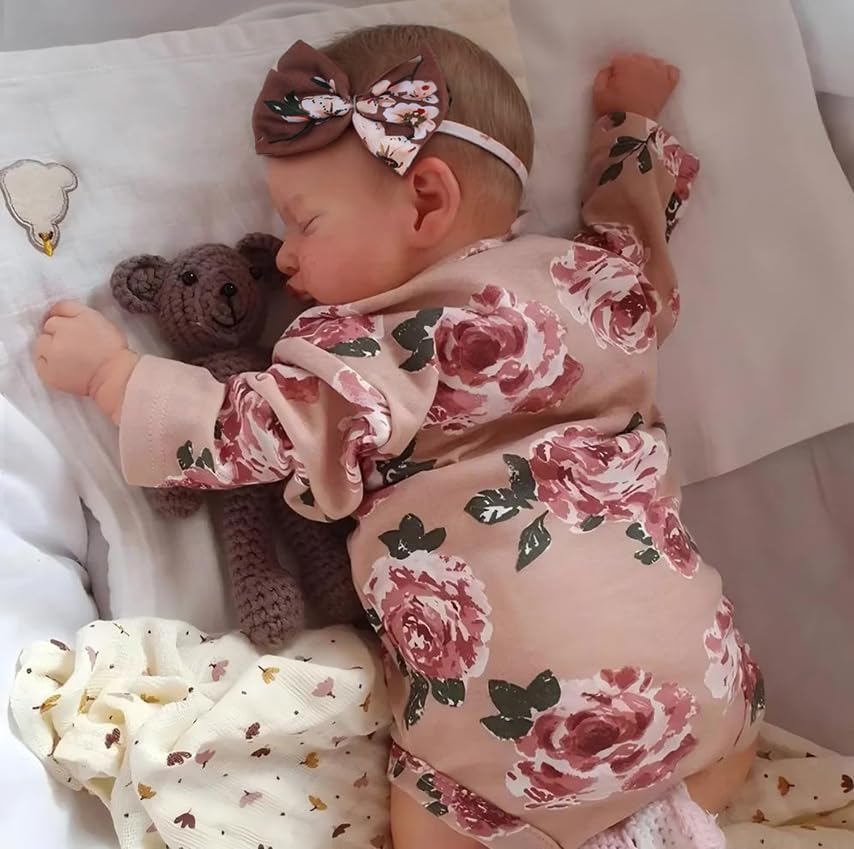 Kaydora Reborn Baby with 3/4 limbs and vinyl head for lifelike posing