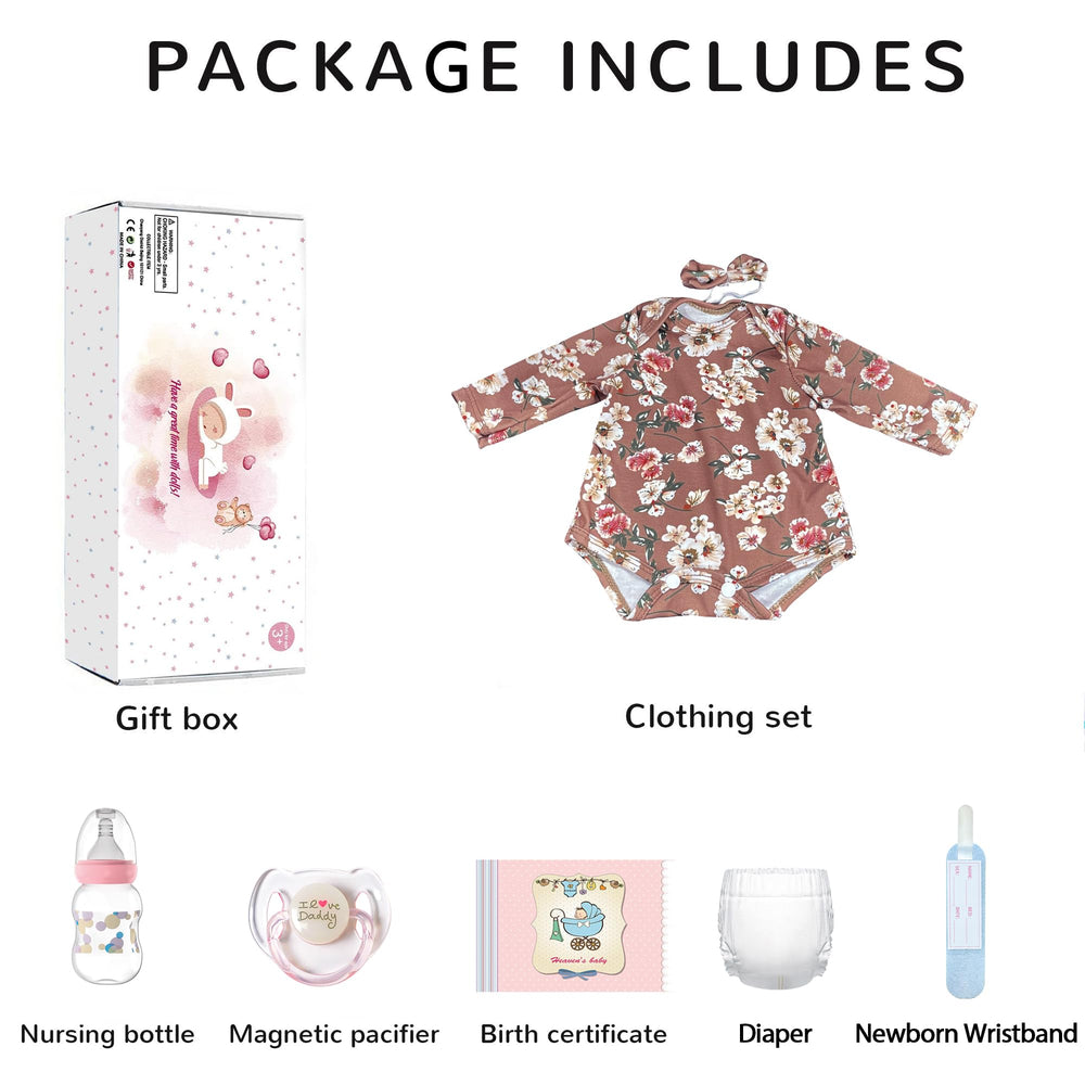 Kaydora Reborn Baby clothes set included for ready-to-wear realism
