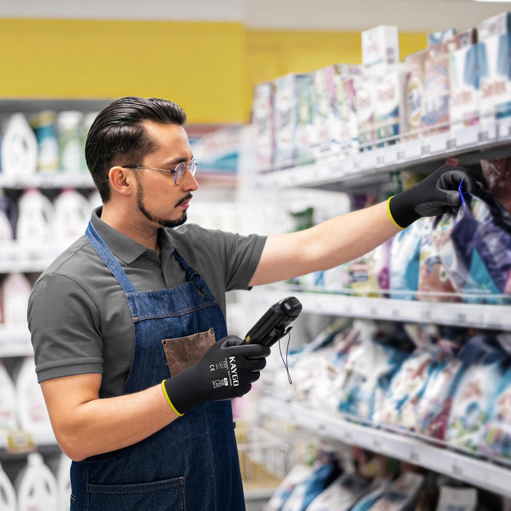 Kaygo 12-pair pack ensures fresh gloves for gardening, warehouse, or home projects.
