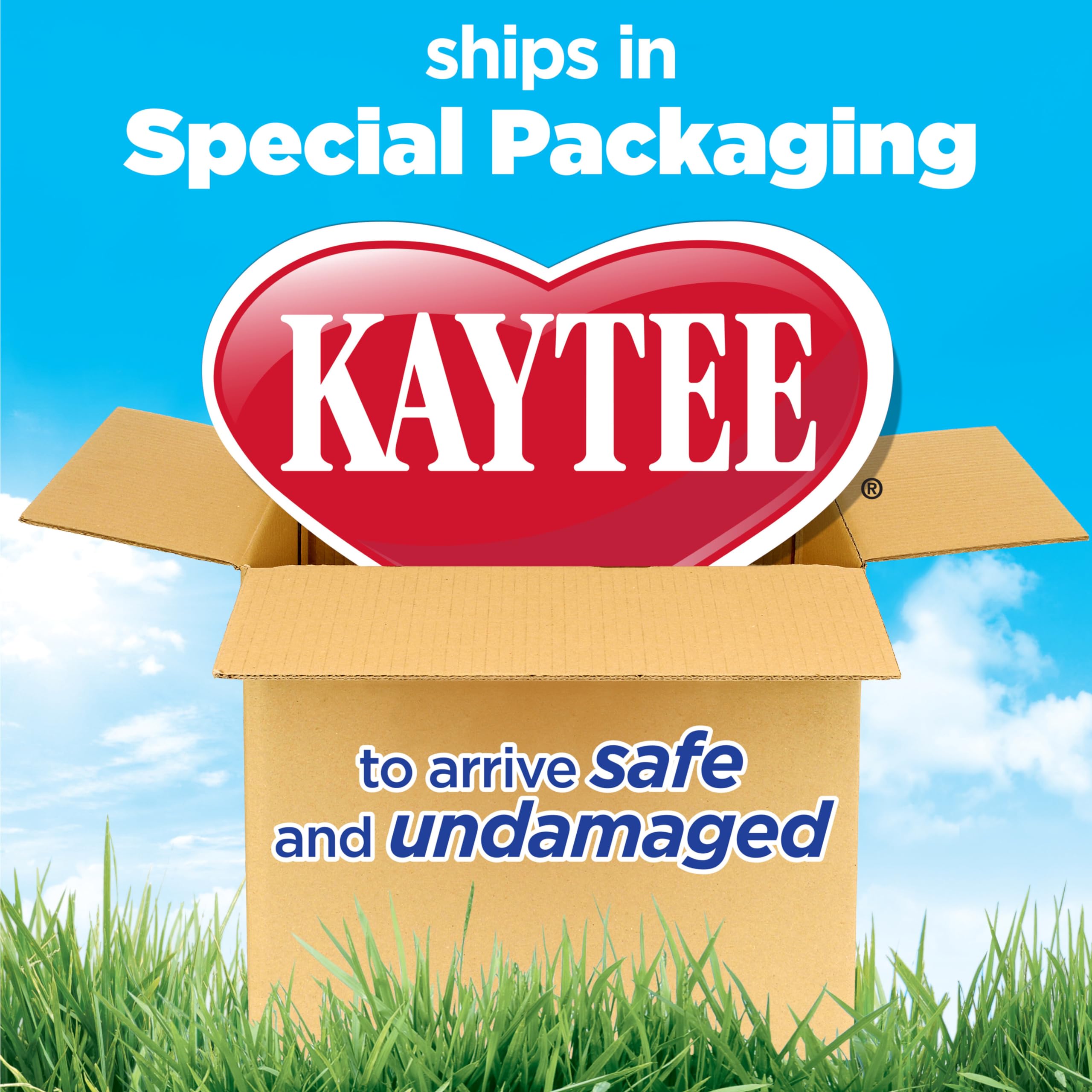 Kaytee small-pet-diet image shows hay supporting digestive health and routine feeding.