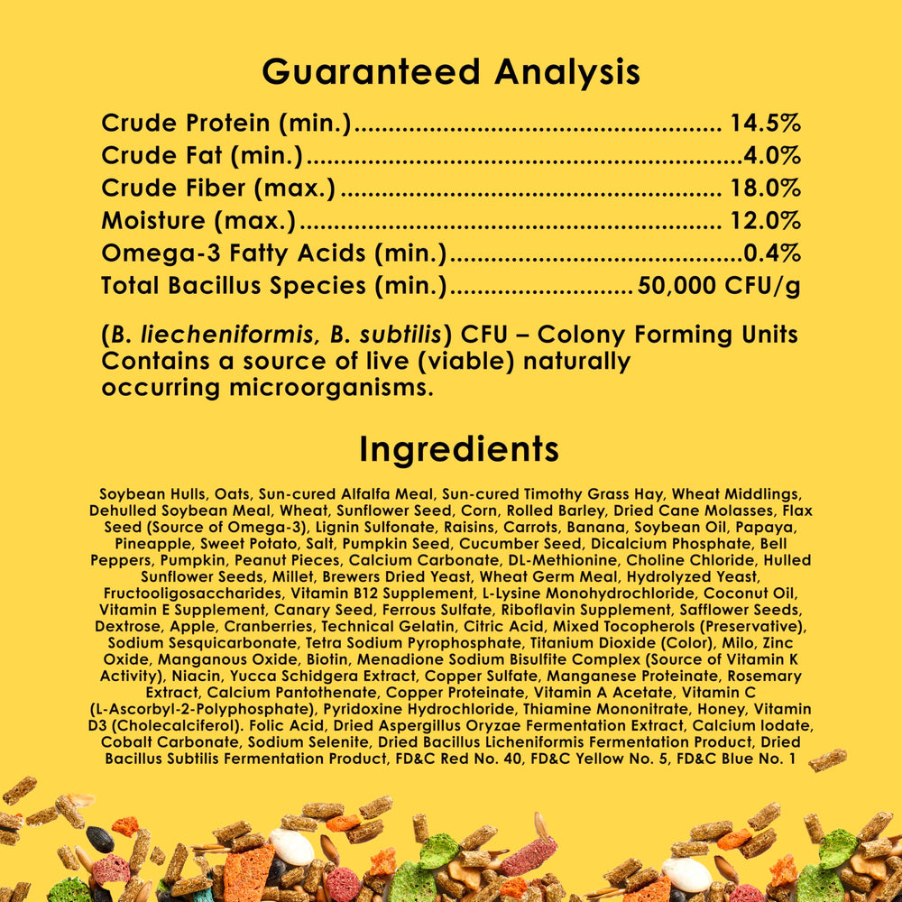 Kaytee Fiesta themed around 150 years of trusted pet nutrition experience.