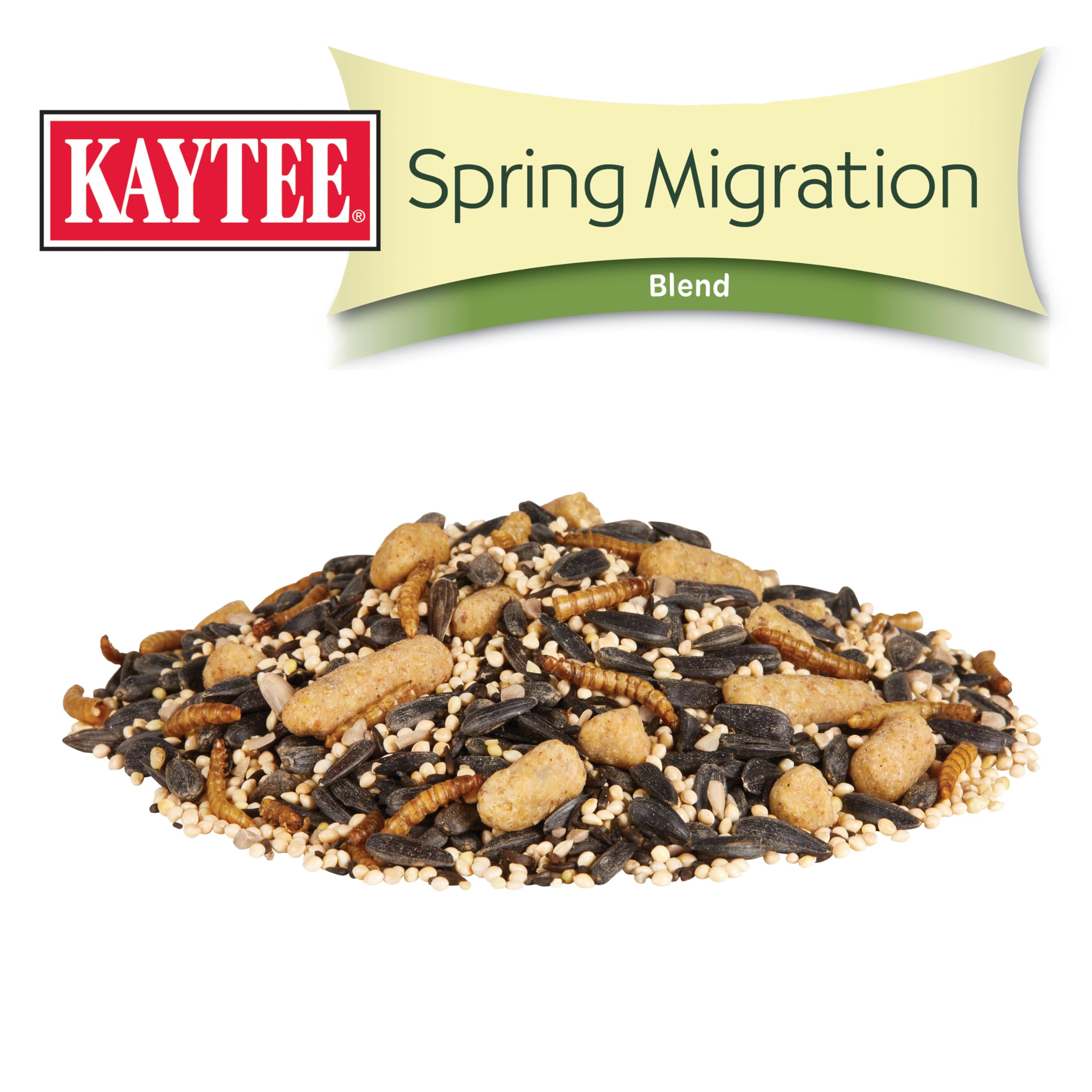Kaytee suet nuggets highlighting high-energy fat for migrating birds