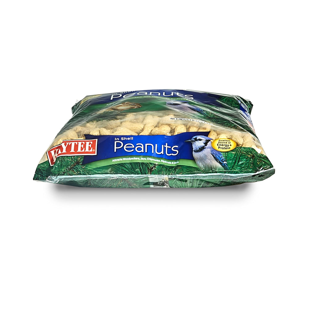 Squirrels and chipmunks reaching Kaytee peanuts for energy-rich snacking.