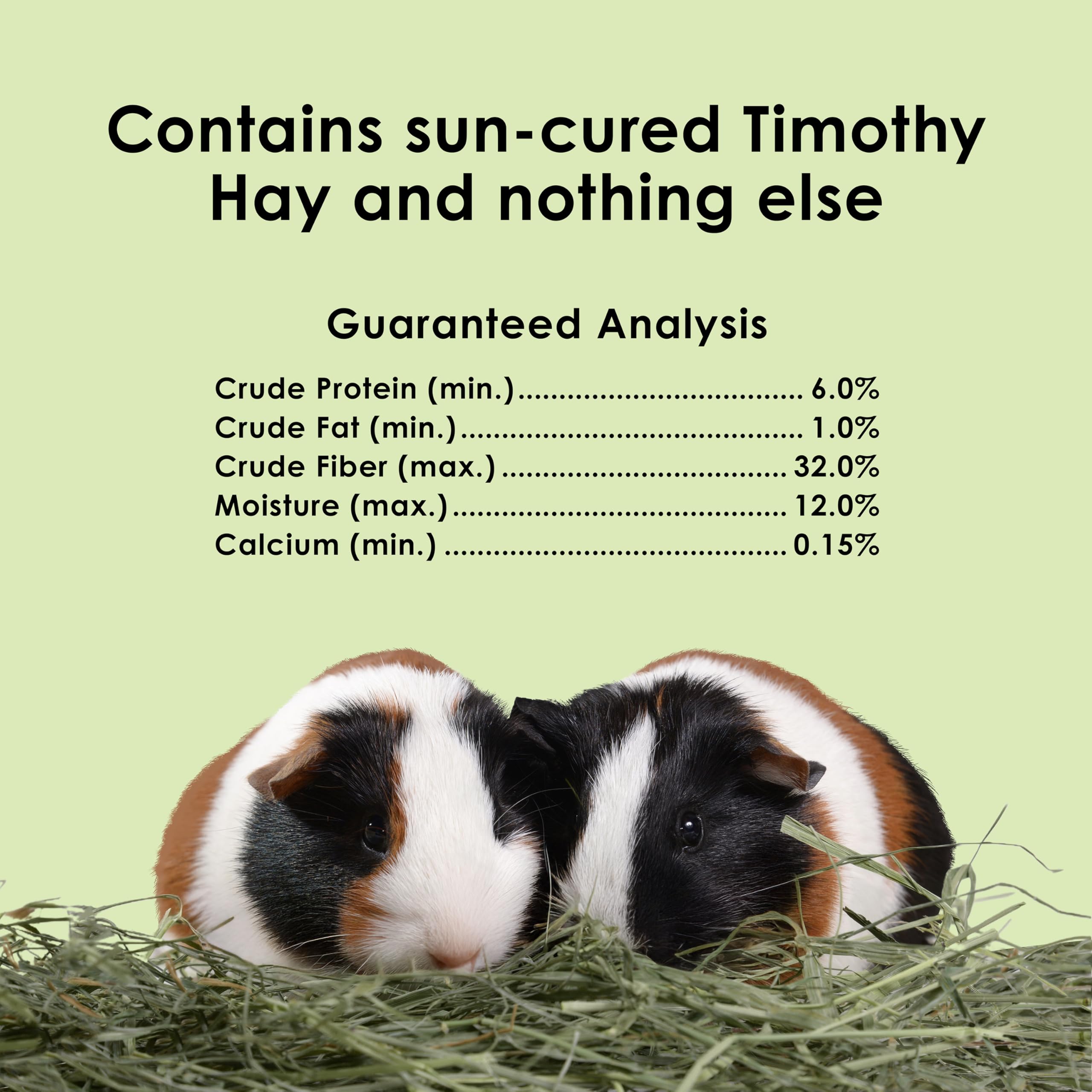 Kaytee Timothy Hay packaged in a convenient 2-pound bag.