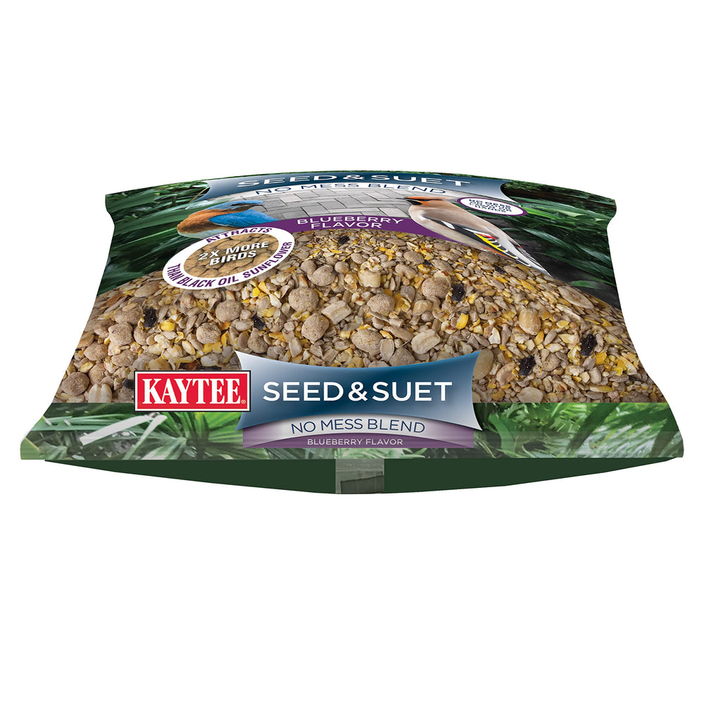 Kaytee blend attracts two times more birds at the feeder.