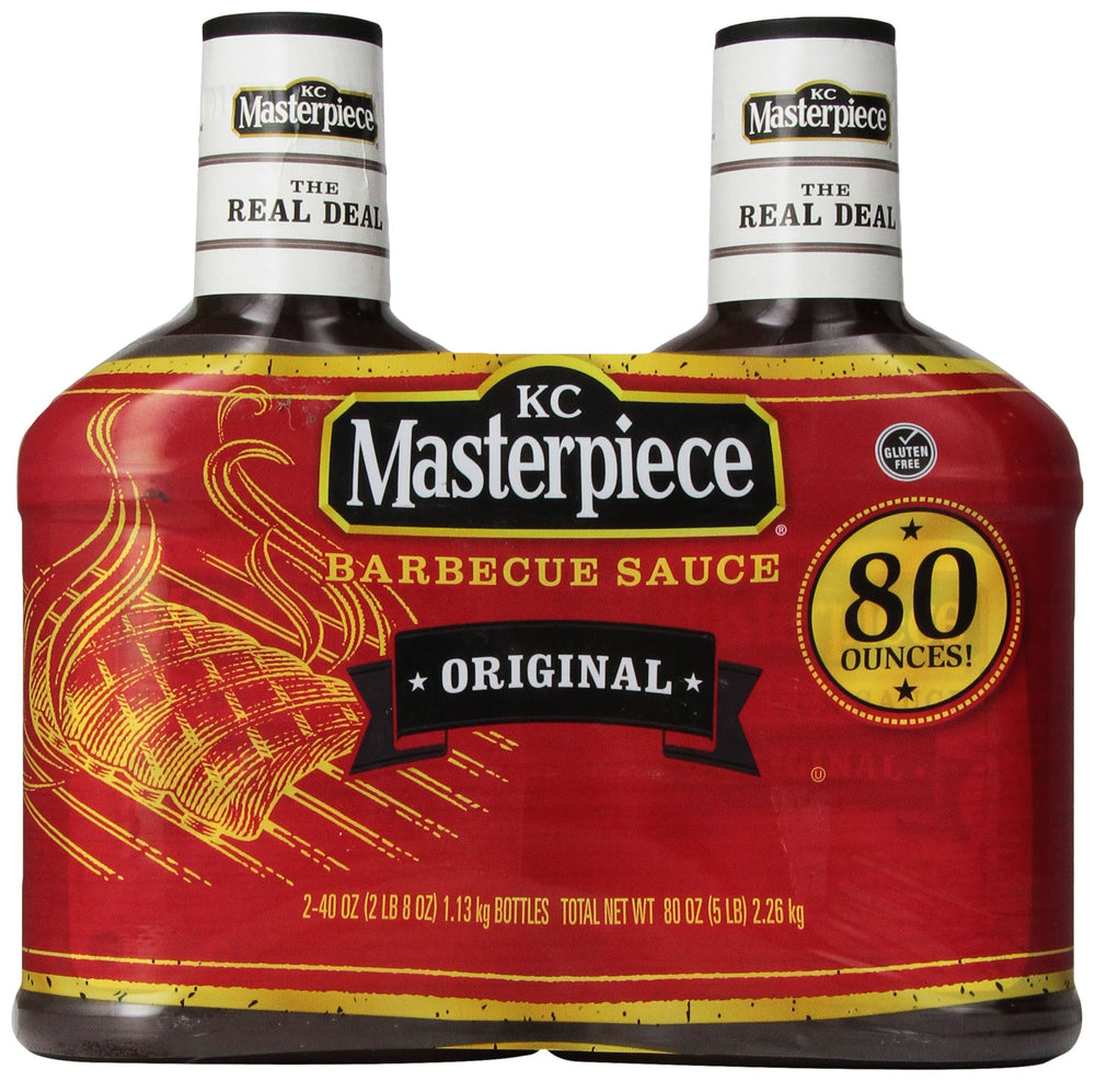 KC Masterpiece Original Sauce 80-ounce bottle ready for grilling