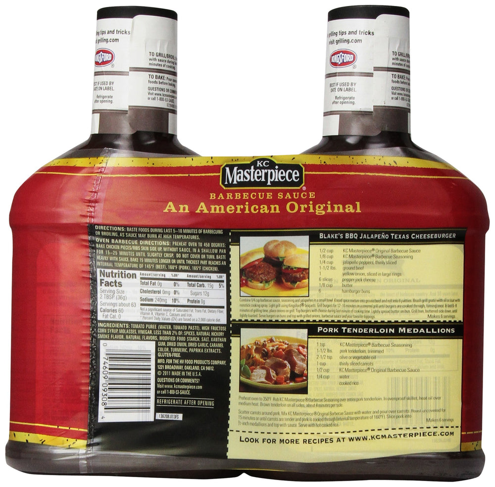 KC Masterpiece Original Sauce glaze on ribs creates rich finish